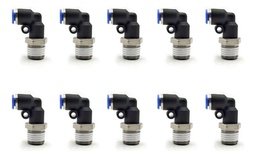 [PL14N18QTY10] 10 Pz De Conector/racor Rápido Neumático Codo 1/4 Npt X 1/8