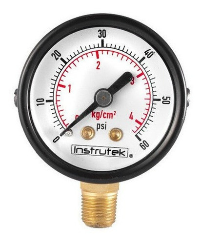 Manómetro 1.5", estándar, 1/8" NPT, inferior, 60 psi-kg/cm2