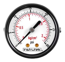 [5111030] Manómetro 2", estándar, 1/4" NPT, posterior, 30 psi-kg/cm2