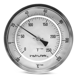 [5011009020120] Termómetro 5 pulgadas, posterior, 1/2" NPT, vástago 9", rango -20 a 120 C-F