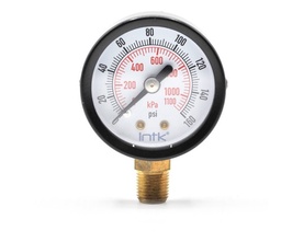 [INTK40100160] Manómetro Para Compresor Carátula 1.5 160 Psi-kpa (aire/gas)